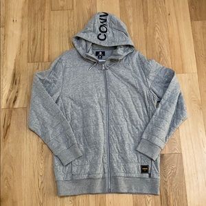 Gray zip up hoodie